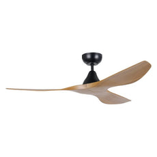 Eglo Surf 52in 132cm Ceiling Fan - Black with Teak Finish | The Blue Space