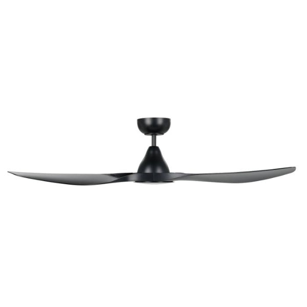 Eglo Surf 52in 132cm Ceiling Fan with 20W LED CCT Light - Black | The Blue Space