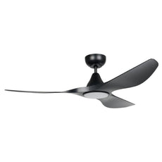 Eglo Surf 52in 132cm Ceiling Fan with 20W LED CCT Light - Black | The Blue Space