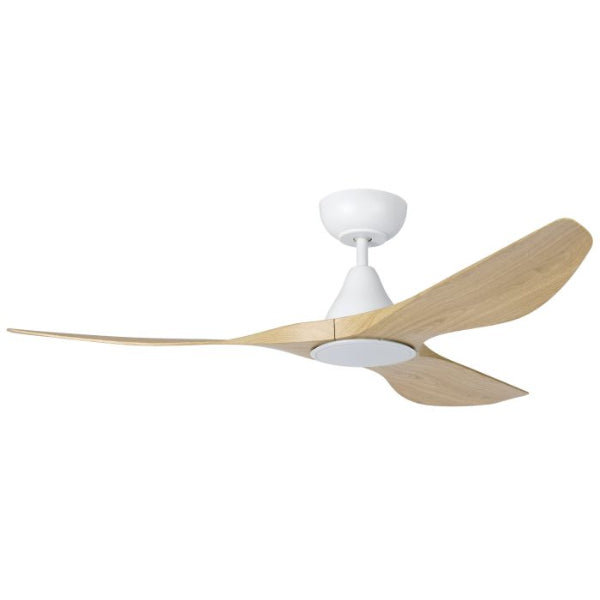 Eglo Surf 52 DC Ceiling Fan with LED Light Oak/White