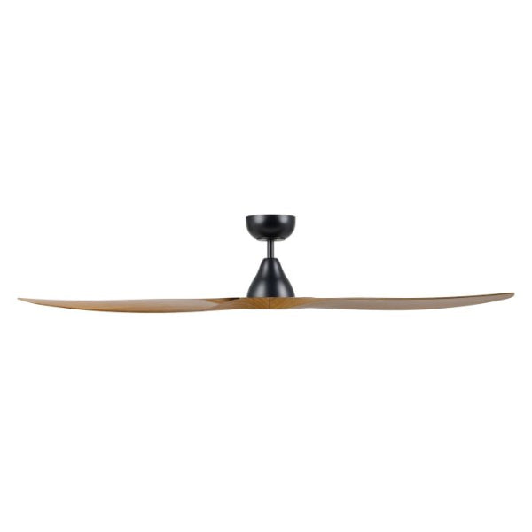 Eglo Surf 60in 152cm Ceiling Fan - Black with Teak Finish | The Blue Space