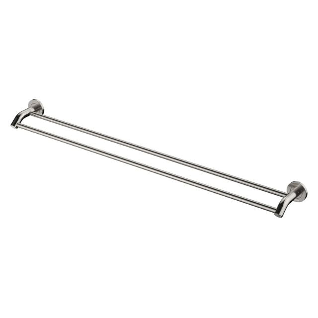 Fienza Kaya Double Towel Rail 900mm Brushed Nickel