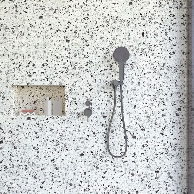 Fienza Kaya Hand Shower Round Plate Gun Metal