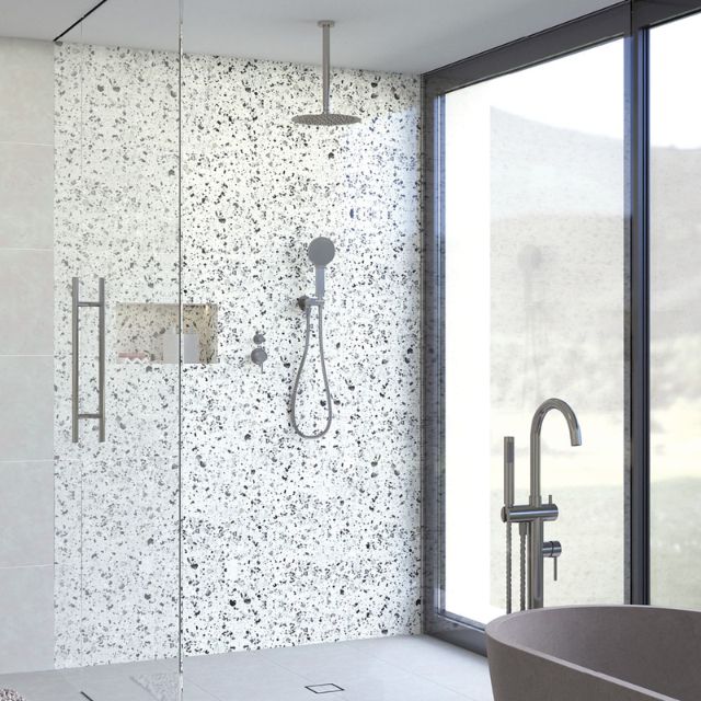 Fienza Kaya Hand Shower Round Plate Gun Metal