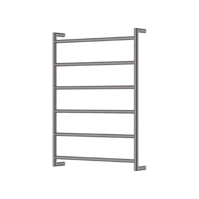 Fienza Kaya Round Heated Towel Rail 600X800X100mm 6 Bars Gun Metal 8286080GM - The Blue Space
