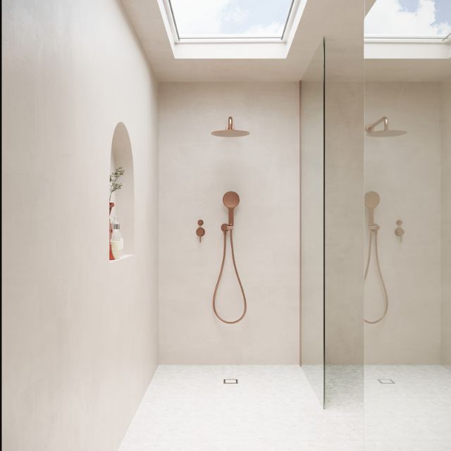 Fienza Kaya Shower Arm Set Brushed Copper