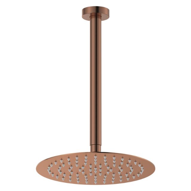 Fienza Kaya Shower Ceiling Dropper Set Brushed Copper 411125CO-C - The Blue Space