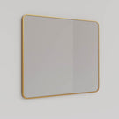 INGLM7590-BB | Ingrain 750mm by 900mm Rectangular Mirror with Brushed Brass Aluminium Frame | Product Image