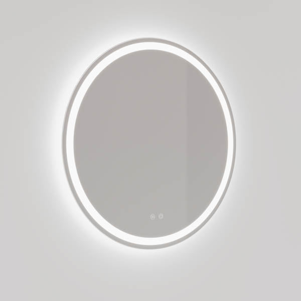 INDRM80 | Ingrain 800mm Round Mirror Frontlit and Backlit with Touch Sensor and Demister Pad - Frameless | Product Image