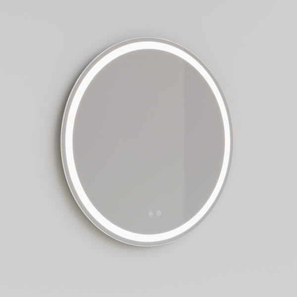 INIRM80 | Ingrain 800mm Round Frontlit Mirror with Touch Sensor and Demister Pad - Frameless | Product Image