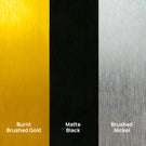 INGRM80-BB | Ingrain 800mm Round Brushed Brass Aluminum Framed Mirror | Color Variations