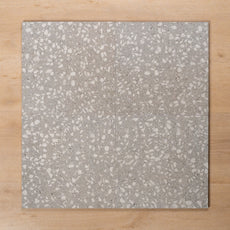 Island Terrazzo Grey Matt Porcelain Tile 300x300mm Straight Pattern - The Blue Space
