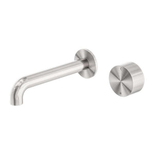 Nero Kara Progressive Wall Basin/Bath Set 160mm Brushed Nickel