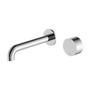 Nero Kara Progressive Wall Basin/Bath Set 230mm Chrome