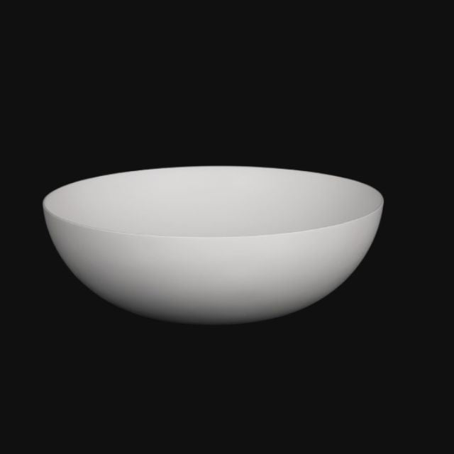 Kaskade Round Stone Above Counter Basin 350mm Matte White