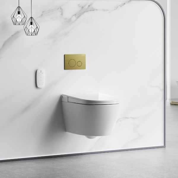 The Blue Space - Lafeme Sesto Smart Toilet - Brushed Gold