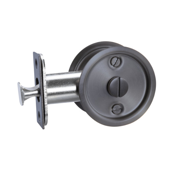 Lockwood Vivid Cavity Slider Door Handle Privacy Door Handle Set Gunmetal