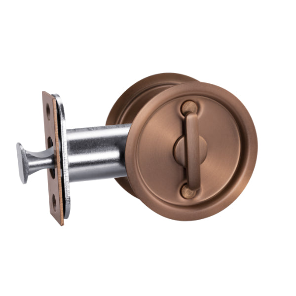 Lockwood Vivid Cavity Slider Privacy Set Bronze | The Blue Space