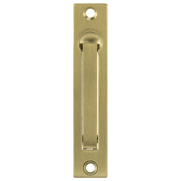 Lockwood Vivid Edge Pull Satin Brass | The Blue Space