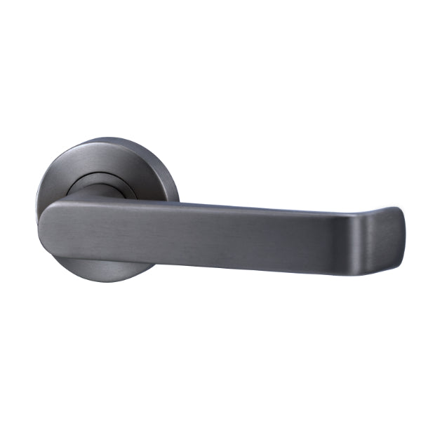 Lockwood Vivid V1 Passage Lever Set Round Rose Gunmetal | The Blue Space
