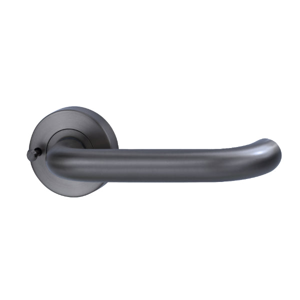Lockwood Vivid V2 Privacy Lever Set Round Rose Gunmetal | The Blue Space