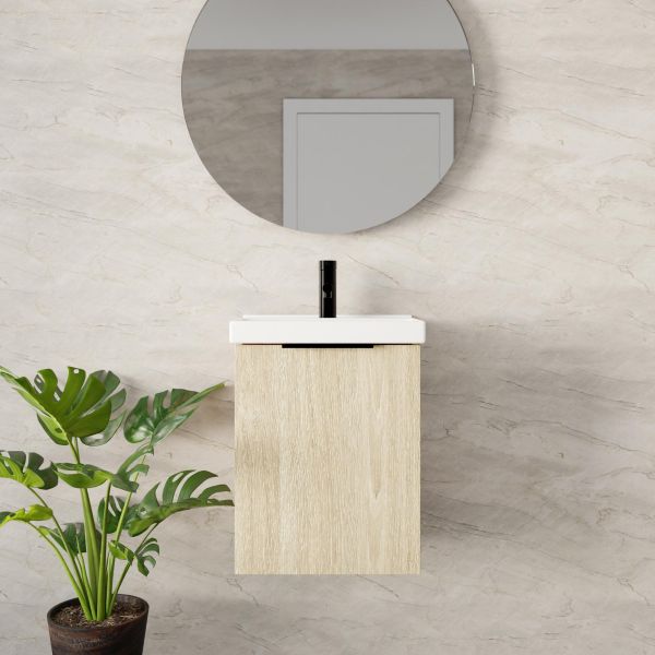 Marquis Caleta Compact Bathroom Wall Hung Ensuite Small Vanity 430mm - The Blue Space