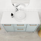 Marquis Palm Floor Standing Vanity Top View - The Blue Space