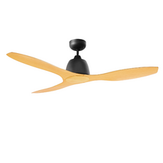 Martec Elite 48in 122cm Ceiling Fan - Black and Bamboo - The Blue Space