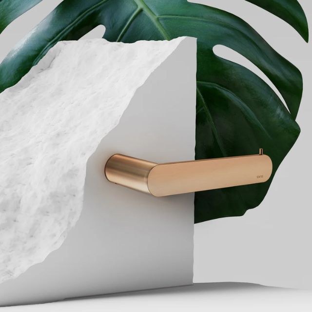 Meir Curvaé Toilet Roll Holder Lustre Bronze