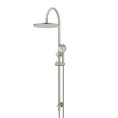 Meir Gooseneck Shower Set with 300mm rose, Three-Function Hand Shower Brushed Nickel
