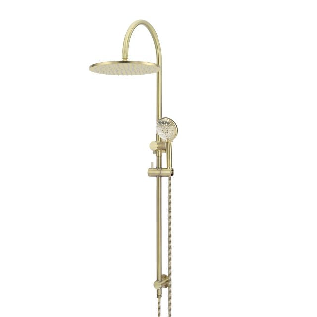 Meir Gooseneck Shower Set with 300mm rose, Three-Function Hand Shower Tiger Bronze