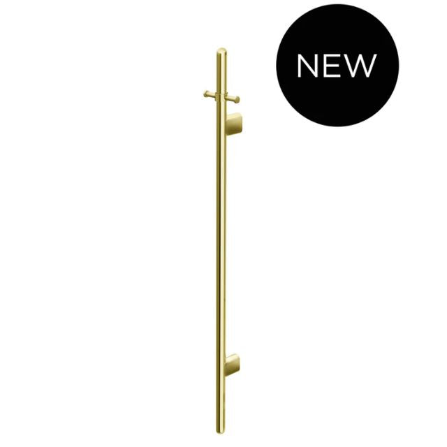 Meir Heated Vertical Towel Rail - Tiger Bronze