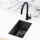 Meir Kitchen Mini Sink Single Bowl 272 x 382 Gunmetal Black - The Blue Space