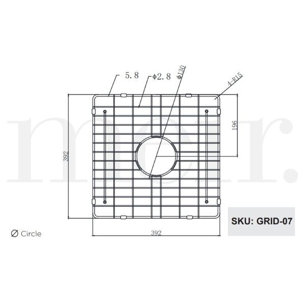 Meir Protection Grid for MKSP-S840440D -Gunmetal Black
