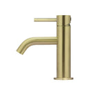 Meir Piccola Basin Mixer - Tiger Bronze in side view - The Blue Space