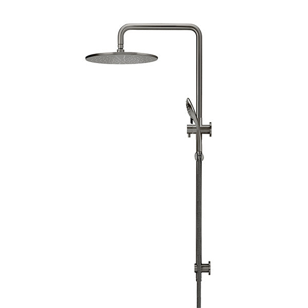 Meir Round Combination Shower Rail 300mm, 3 Function Hand Shower Shadow