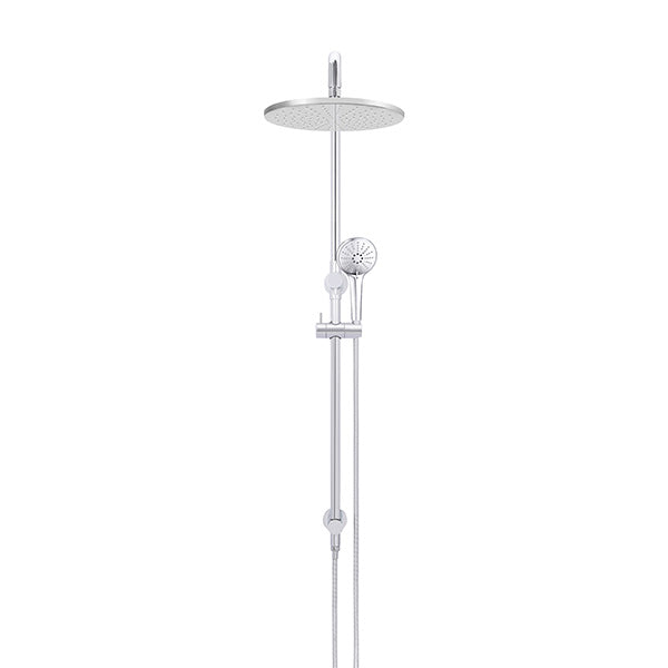 Meir Round Combination Shower Rail 300mm, 3 Function Hand Shower Chrome