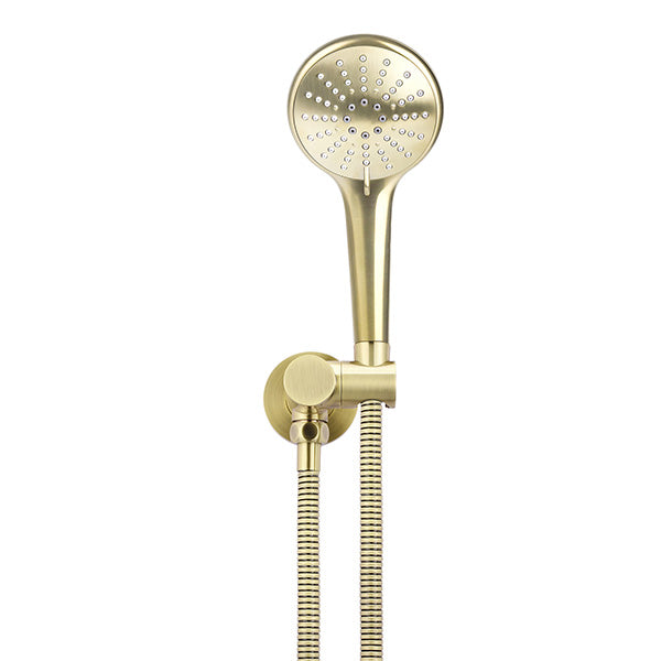 Meir Round 3 Function Hand Shower on Swivel Bracket in Tiger Bronze, easy installation - The Blue Space