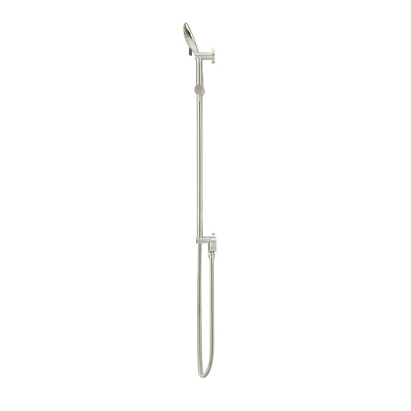 Meir Round 3 Function Rail Shower Brushed Nickel, side view - The Blue Space