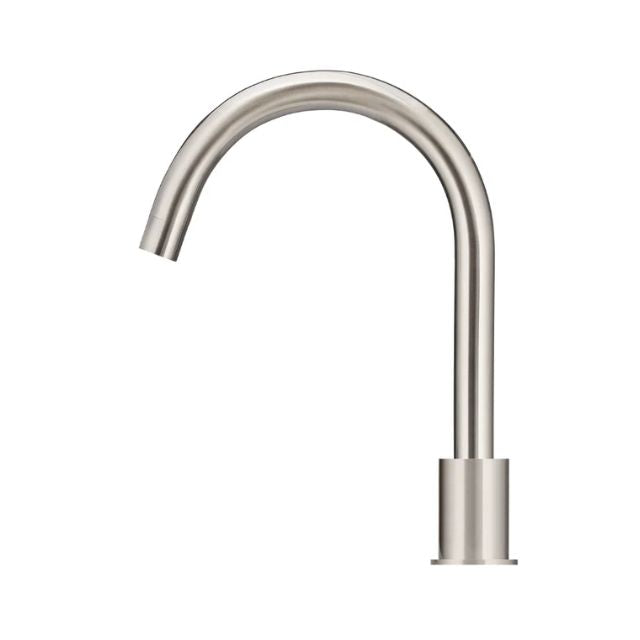 Meir Round Hob Mounted Swivel Spout Brushed Nickel