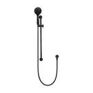 Meir Round 3 Function Rail Shower Matte Black, front view - The Blue Space