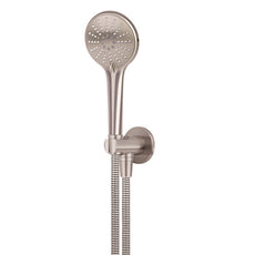 Meir Round 3 Function Hand Shower on Fixed Bracket Champagne - The Blue Space