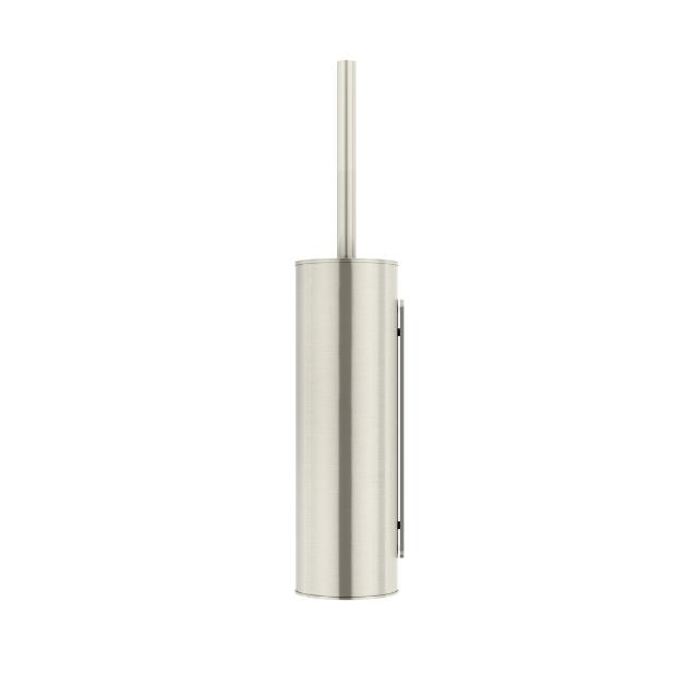 Meir Round Toilet Brush and Holder Brushed Nickel