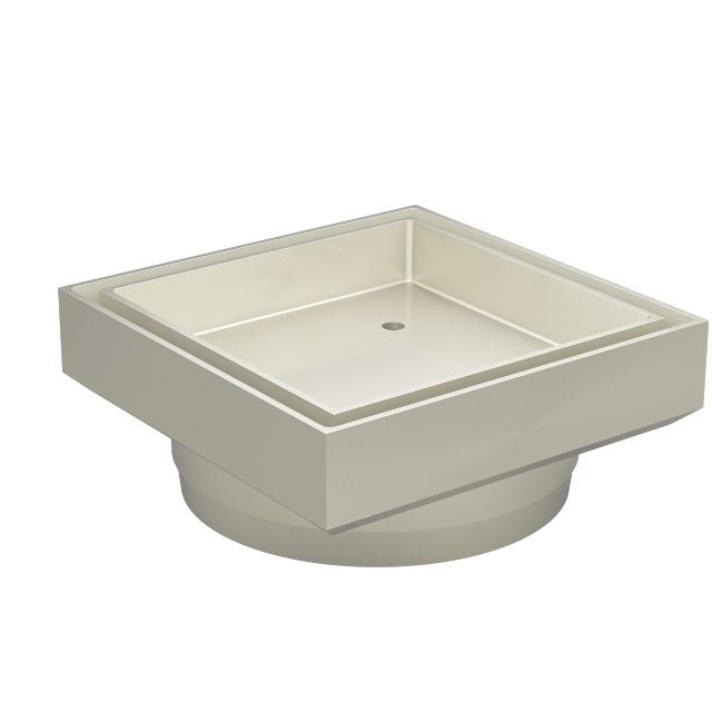 Meir Shower Waste with Tile Insert Brushed Nickel