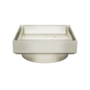 Meir Shower Waste with Tile Insert Brushed Nickel