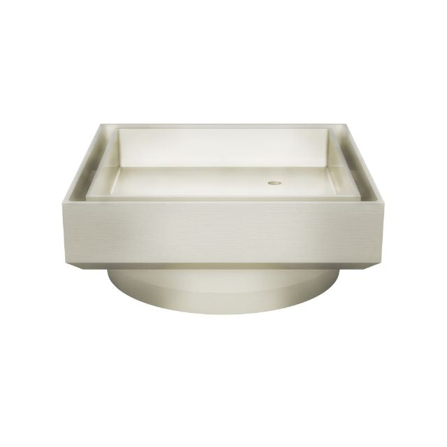 Meir Shower Waste with Tile Insert Brushed Nickel