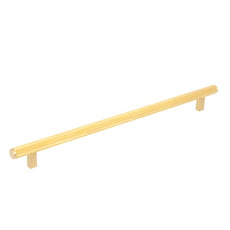 Momo Bellevue Appliance Pull Handle Knurled Brushed Satin Brass - The Blue Space