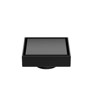 Nero 100mm Square Tile Insert Floor Waste 50mm Outlet Matte Black