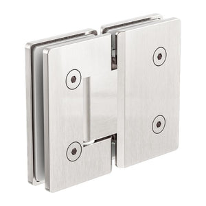 Nero 180 Degree Glass to Glass Shower Hinge 10mm Glass Brushed Nickel