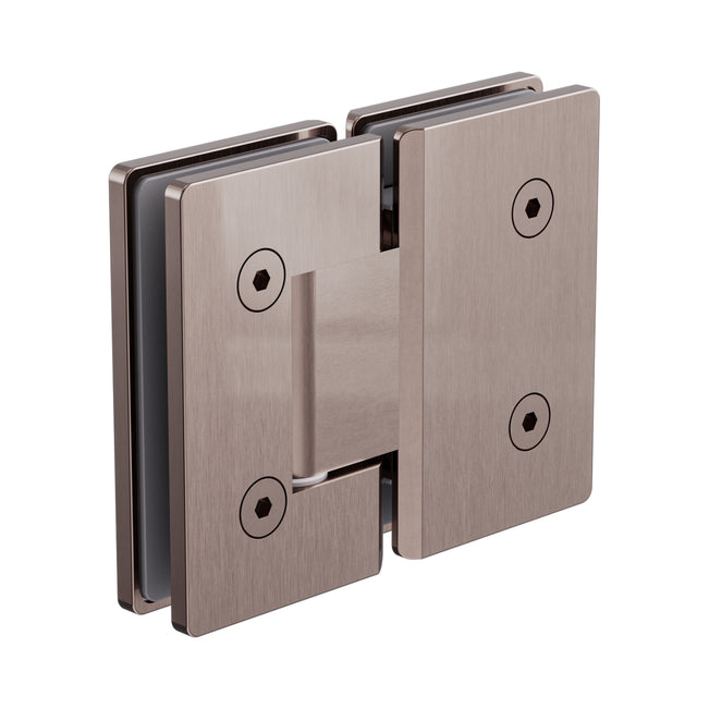 Nero 180 Degree Glass to Glass Shower Hinge Brushed Bronze
